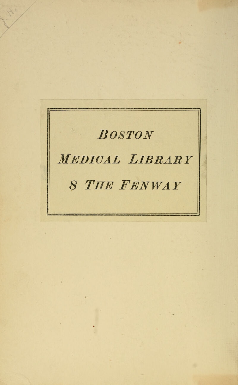 Boston Medical Library 8 The Fenway