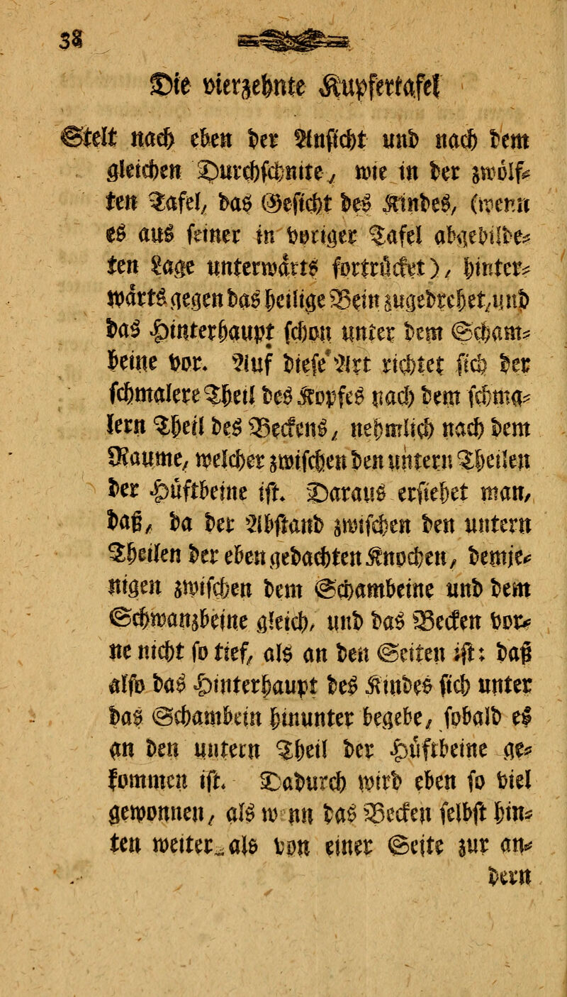 ©telt md> tUn in Stuftest mi itct* itm Skid^m ^ux^idmittj mt in Ut imlf^ tm tafel; baö ©eftcfet m ^tnteö, (ircnrt eö m^ fetner in b^riöer tafel aHtW^H^ tm Sage tintem^rt^ fortrücfet)/ l^intm vokti (legen bas peiJige 5Setn augebre^et^im?) i^a5 |)tnter^aupt fcßmi mttx km @cfeam^ teiiie t^or- 5luf i>tefe*^<?irt rta)tet ftcö l^er id)maku %Hl U^ Äopfeg nacf) Um (*ma=^ lern ^§ett kg gsedeng, nel)mlia> nac^ l)em 9f aume, n^elc^er mM.m Un untern l^ükix kr ^üftktne tft Daranö erfie^et mattf taf ^ i)a i)ei: 2i&ftanb jmif^en t^en untern 3:peilen t)er e&en ^ia^un ^m&m, imit^ Itigen mii^m Dem @q)amkme unb km ^^xomiVtm &kx<i}r unt) tag ^^ecfen fecri? Ite ntc()t fo tief, m m kn @eiten i^tx H% ^Ifi> t)ag |)tnter§aupt kg ÄmDeg ftc& unter fcag @^mibm l^inunter becjek/ fobalt) el <tn kn untern ^^etl Der |)uft&etne cie^ fommcn ift 2:::aDur(^ wirb eben fo biel gewonnen, alg n) nn Dag ^Serfen felbft \}m Un mxut^m vpn einer ®ntt m ^^^ Der«