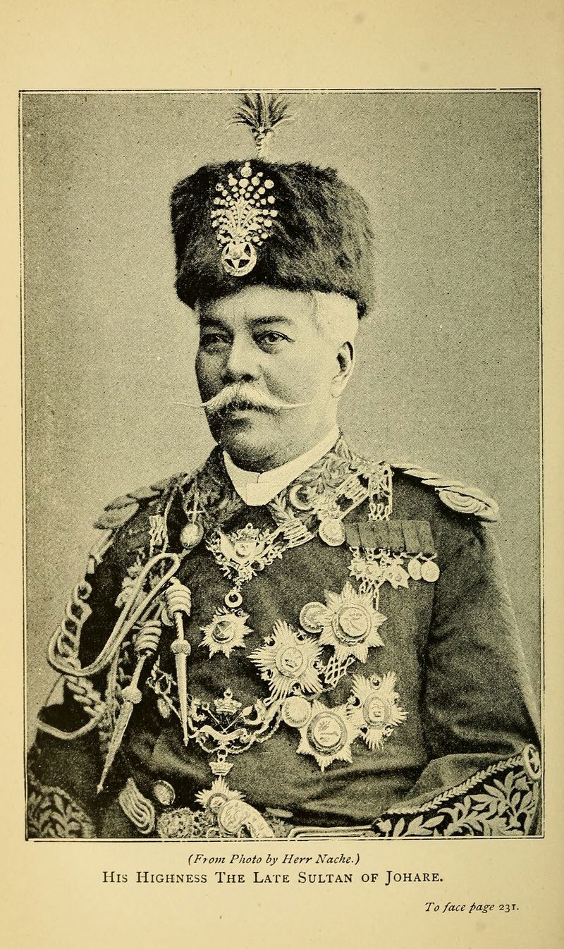 (From Photo by Herr Nache.) His Highness The Late Sultan of Johare. To face page 231.