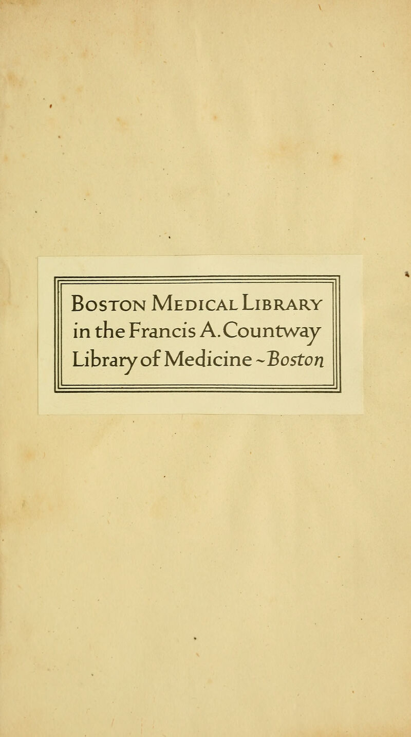 Boston Medical Library in the Francis A.Countway Library of Medicine -Boston