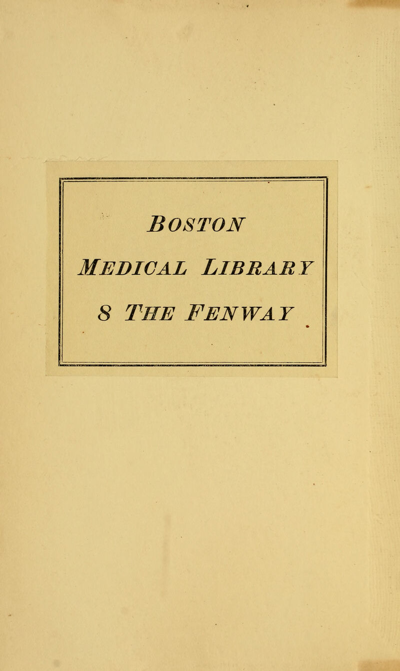 Boston Medical Library 8 the fenway