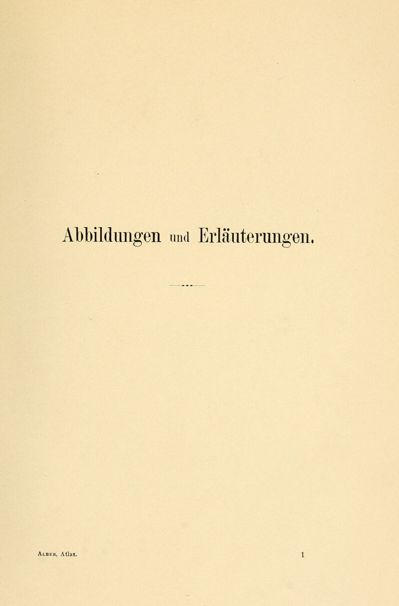 Abbildungen und Erläuterungen. Albeb, Atlas.