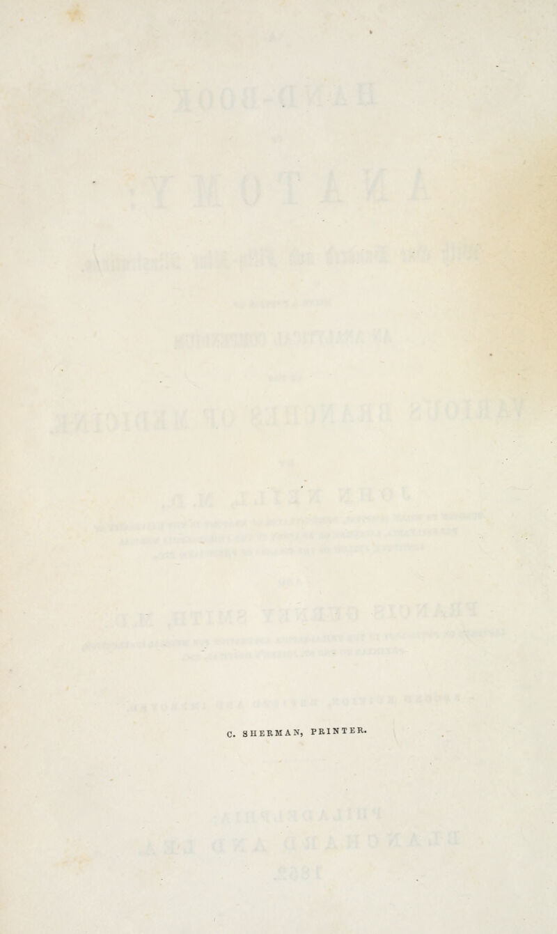 C. SHERMAN, PRINTER-