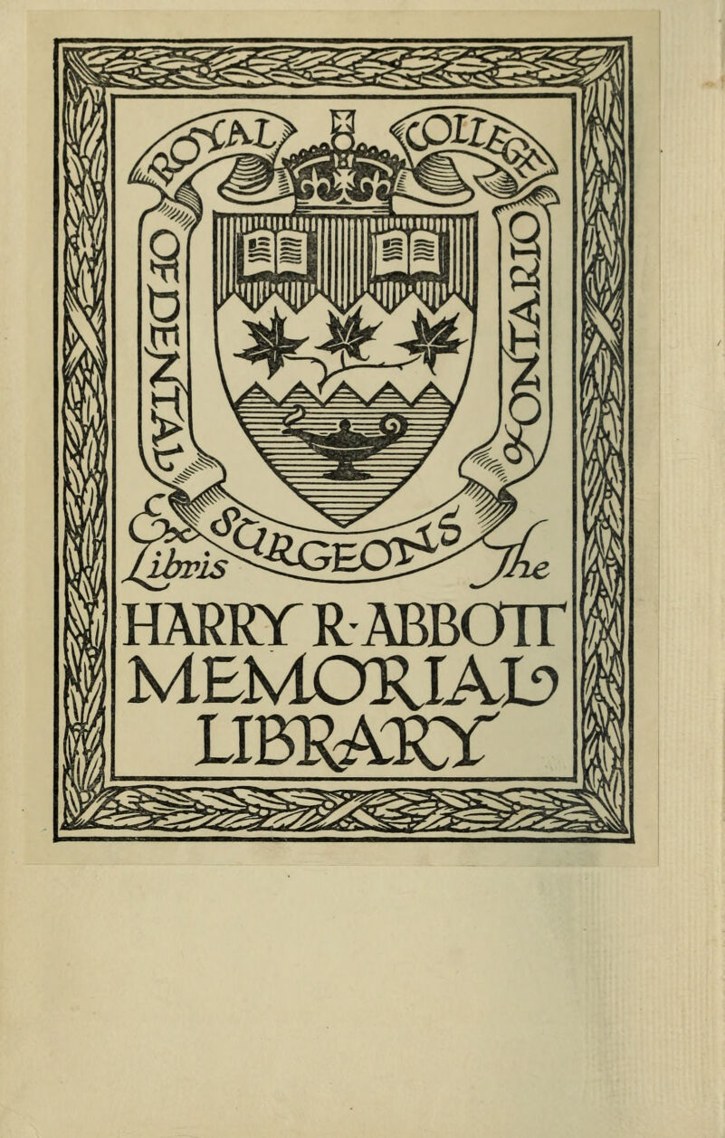 HARRY R- ABBOTT MEMORIAIi)