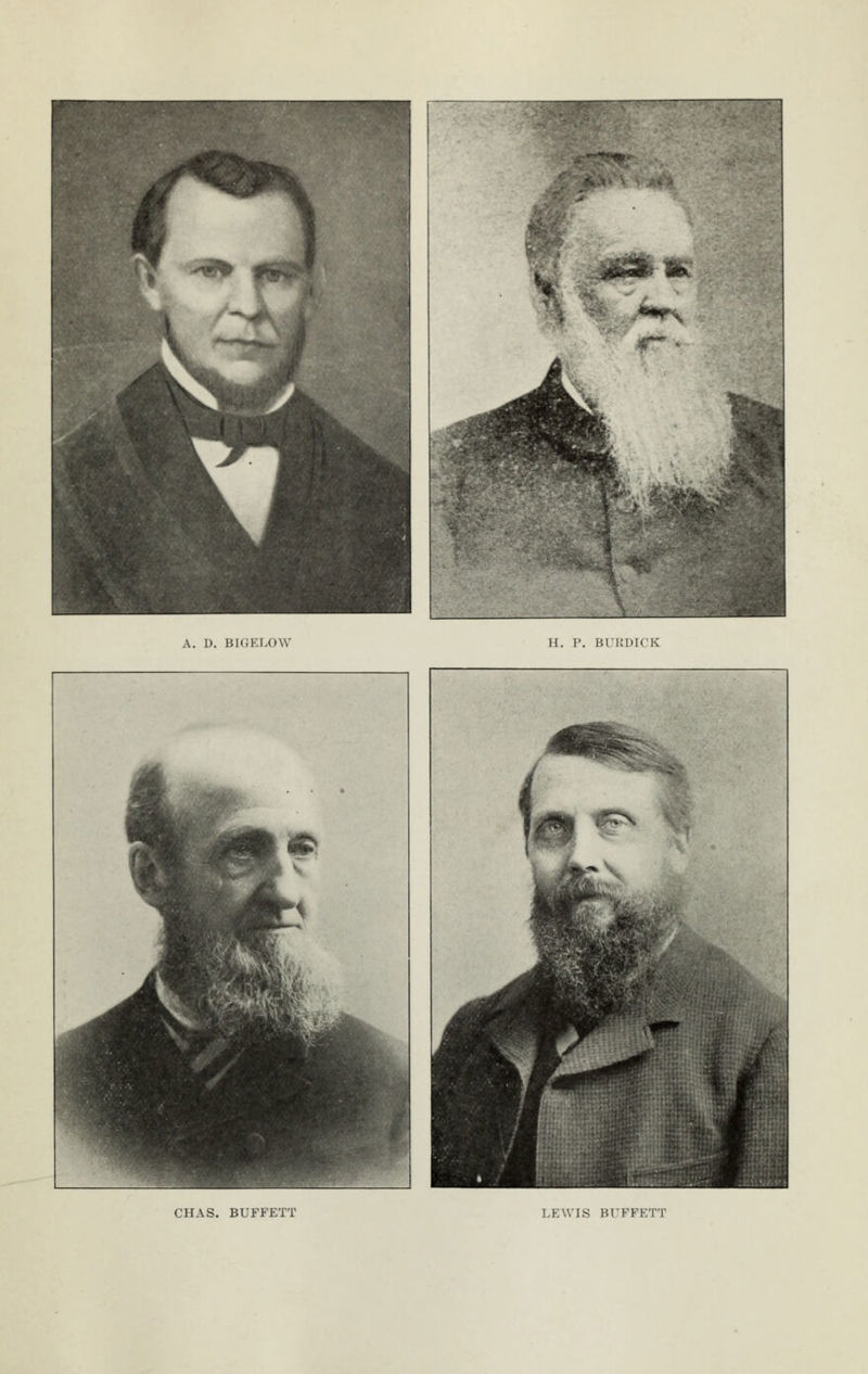 A. D. BKJELOW H. P. BTItDICK CHAS. BUFFETT LEWIS BUFFETT
