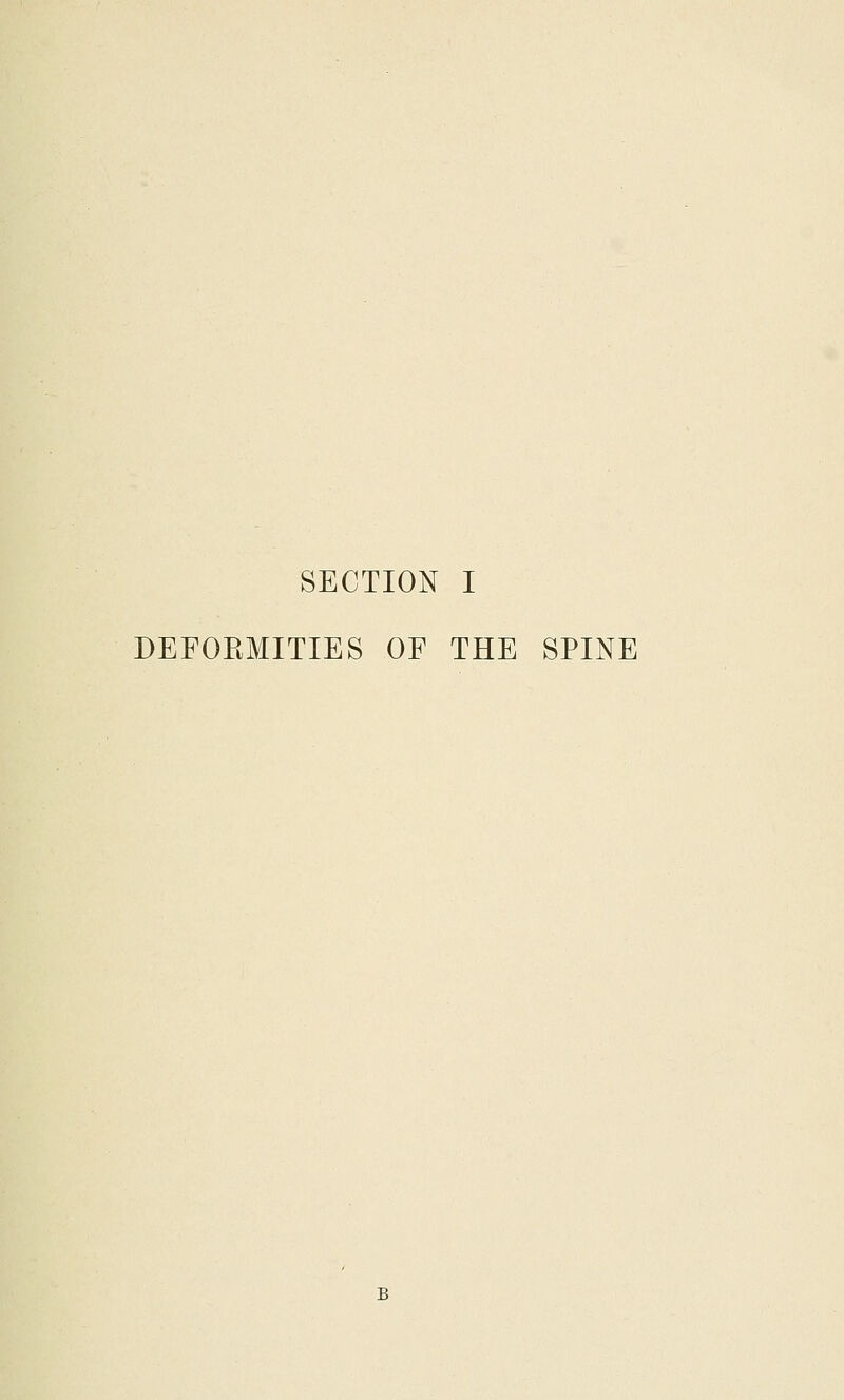 DEFORMITIES OF THE SPINE