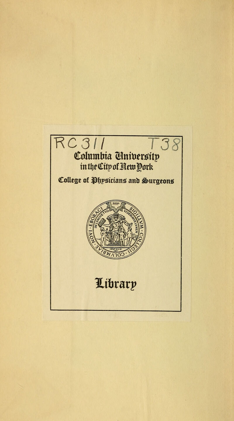 KC3// T3 CoUcgc of ^fjps^iciansi antr ^urgeong %ibvavv _J