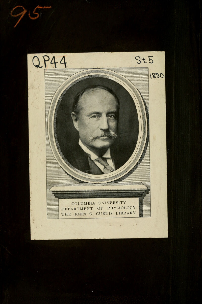 OK 4 COLUMBIA UNIVERSITY DEPARTMENT OF PHYSIOLOGY THE JOHN G. CURTIS LIBRARY 1 J imim