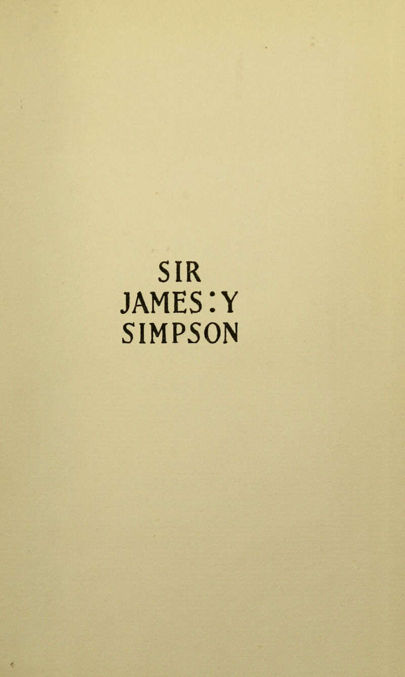 SIR JAMES :y SIMP50N
