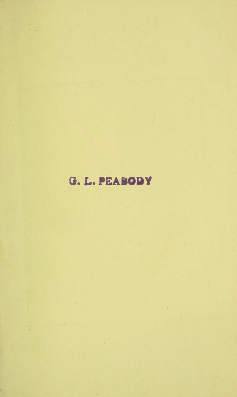 a. L. PEABODY