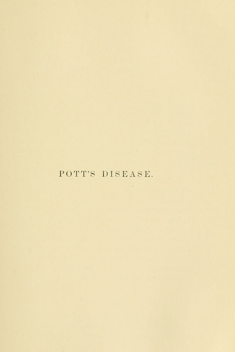 POTT'S DISEASE