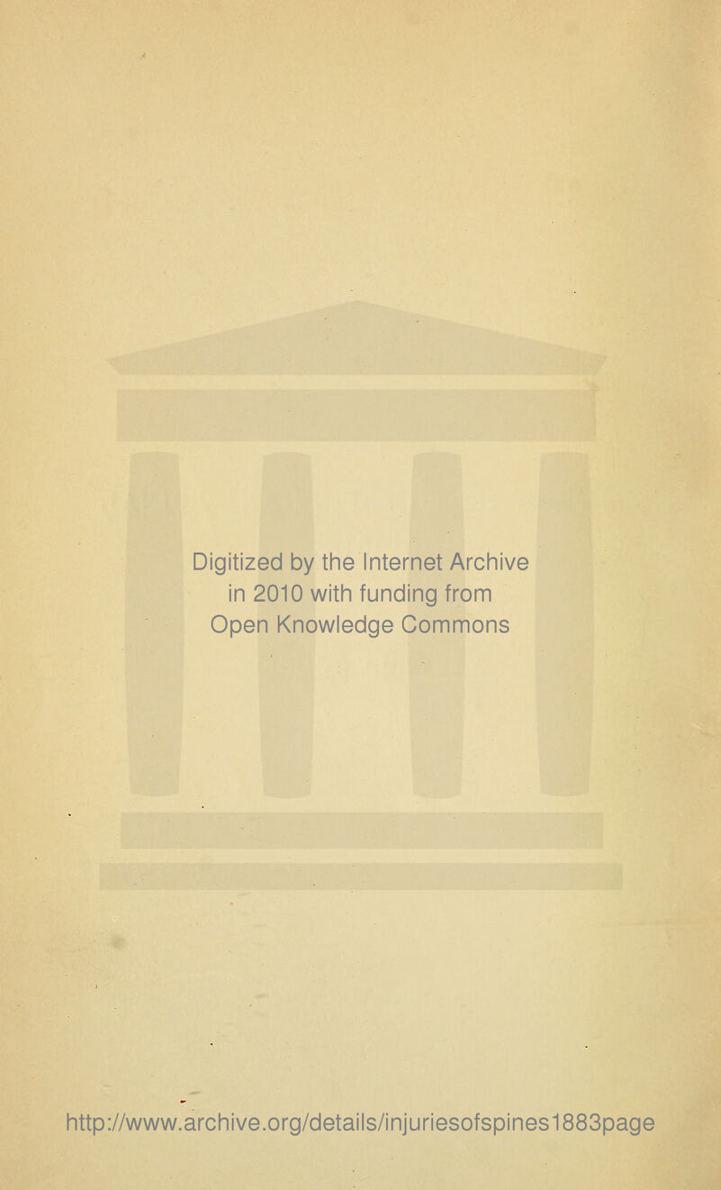 Digitized by tine Internet Arciiive in 2010 witii funding from Open Knowledge Commons http://www.archive.org/details/injuriesofspines1883page