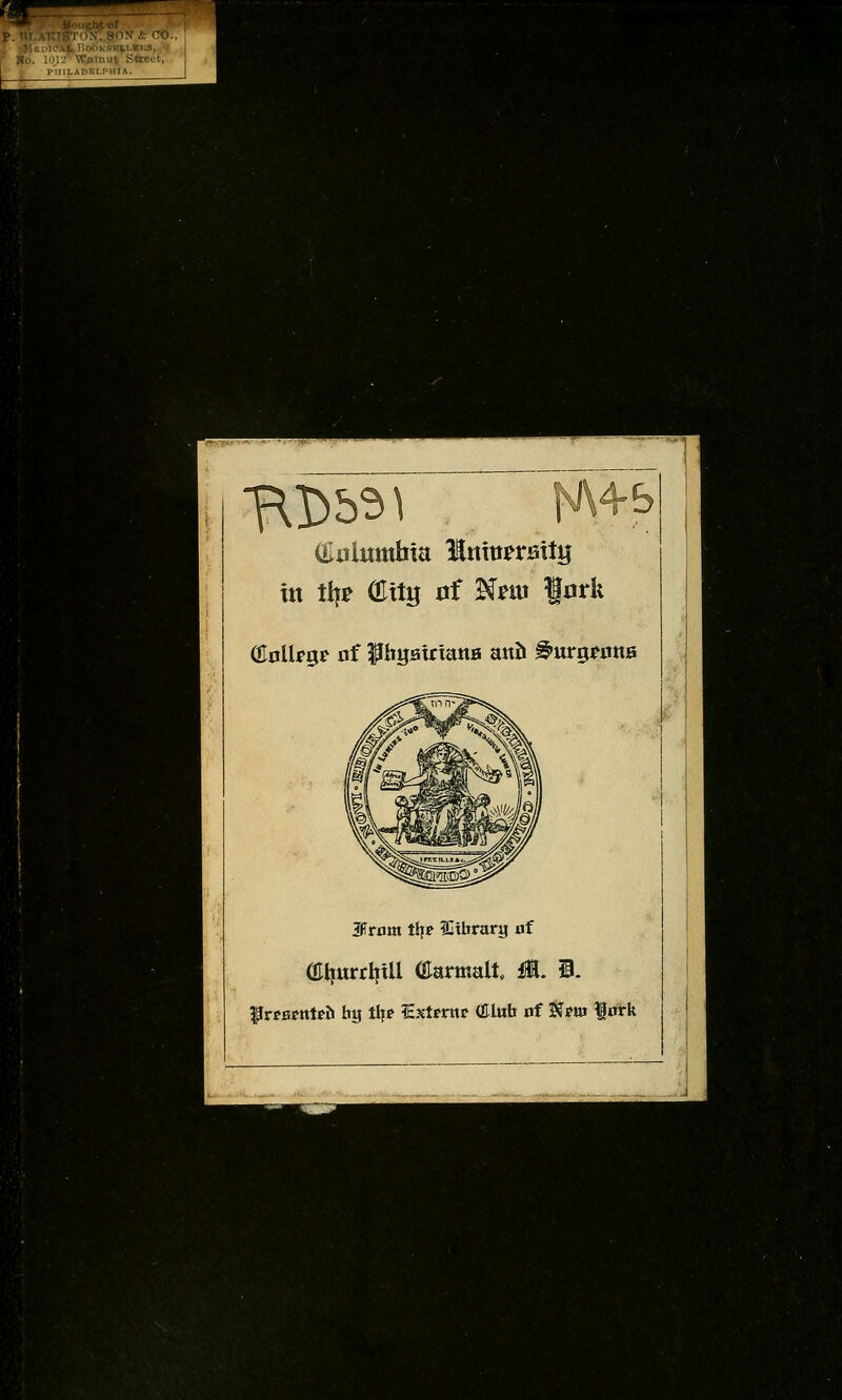 ^^T^ ir!.^\r>l>r c^iA^iiE^'^'^'* Oliilumbia llttttifrBttg m 111? Olttg of Nan iork 3Trtim lljp Htbrary nf QIl|urrtjtU ©armalt HI. i. ^rfBetttt& bxj tl|p Extfrtte OIlHb nf Nrm Inrk ■r<>*v: '!>/*!.•