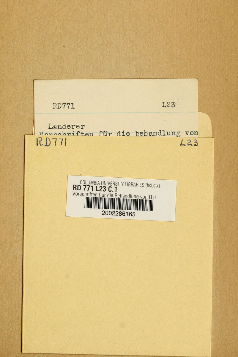 RD771 L23 Lenderer ^r«v.oo.Viyi-F+:fin für die behandlung von COLUMBIA I RD 771L23rr^^'^'^^'^'^^'^''''^ ^'''iiMiiiÜi'liiHi'Hi^iL^ehandlung von R u 2002286165