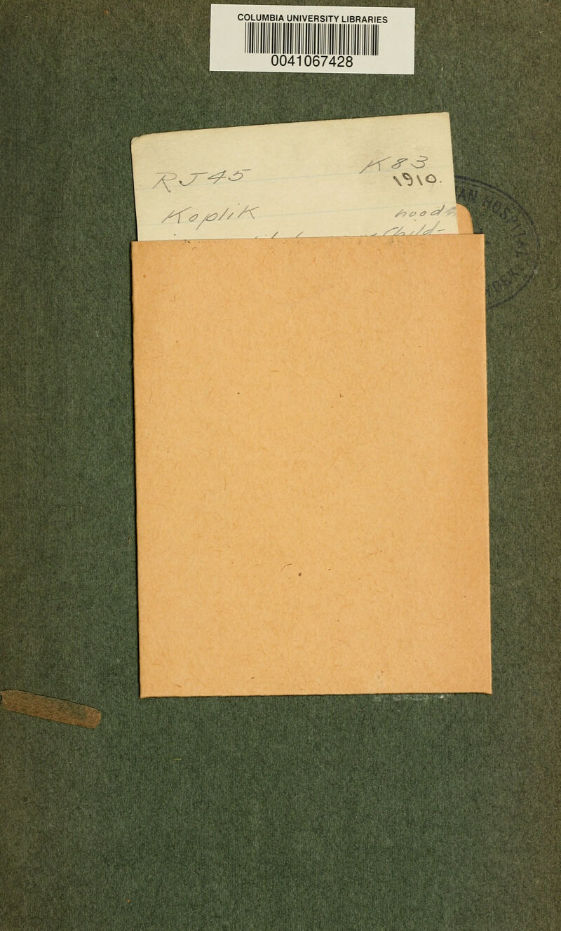 COLUMBIA UNIVERSITY LIBRARIES 0041067428