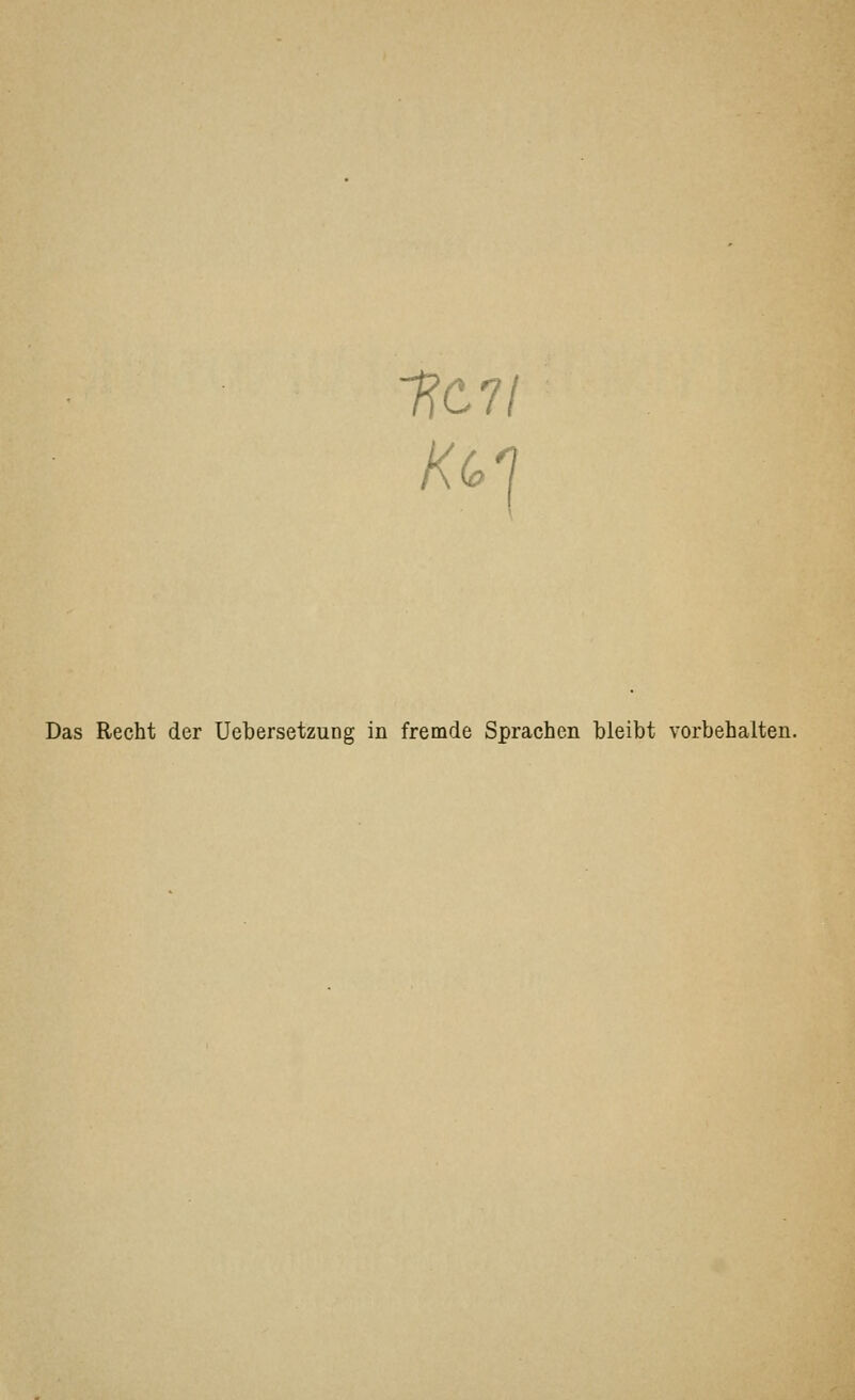 7?C7/ Das Recht der Uebersetzung in fremde Sprachen bleibt vorbehalten.