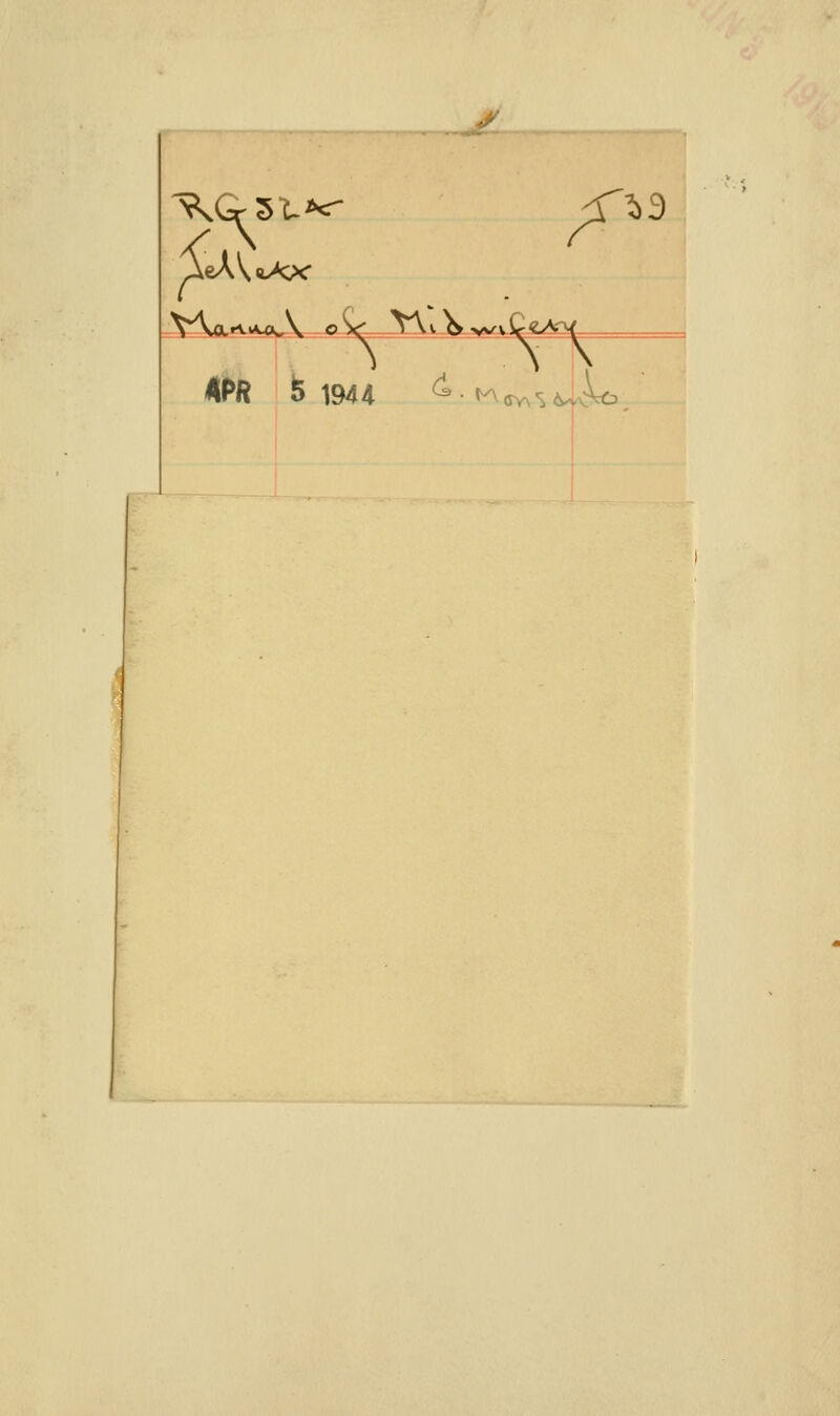 ^KQrZ~L><r ;pj3 \AeAV«i>0<* VW*A oW Y\^ v>^v rv 4f>R fc 1944 £• ^cy^