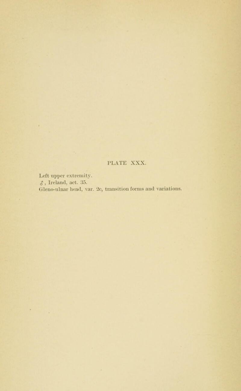 Left upper extremity. $, Ireland, act. 35.
