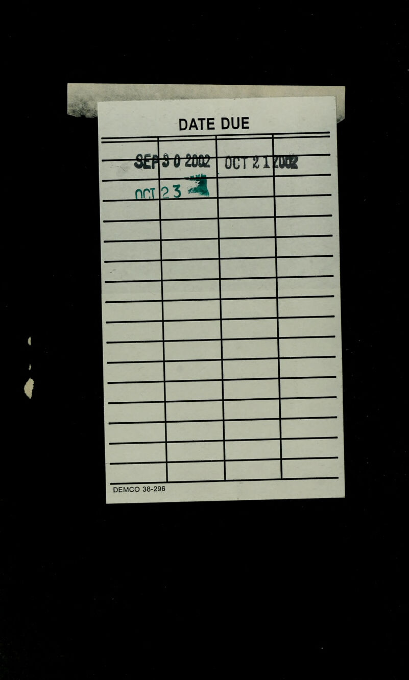 DATE DUE /*^« dui tl\\MX nni ?5^ 1 DEMCO 38-296