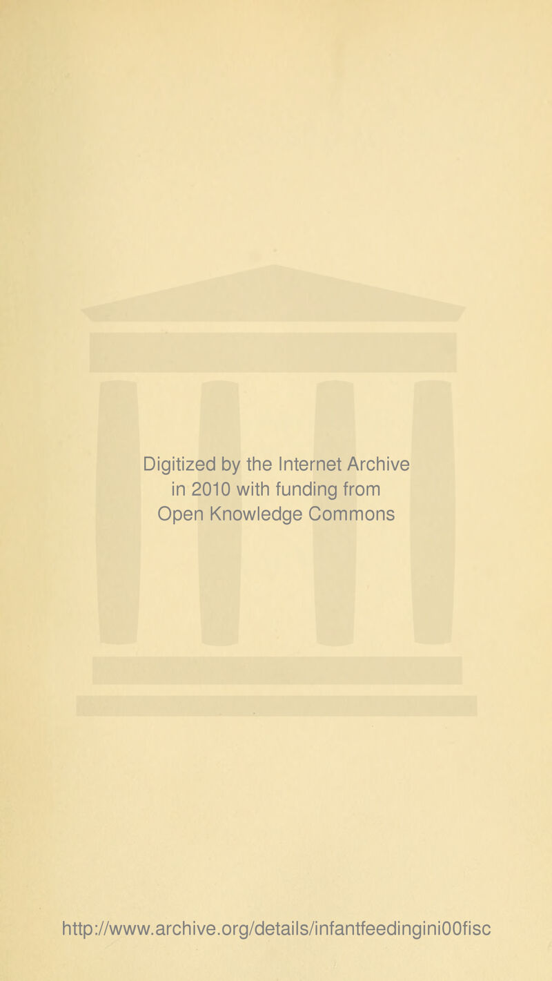 Digitized by the Internet Archive in 2010 with funding from Open Knowledge Commons http://www.archive.org/details/infantfeedinginiOOfisc