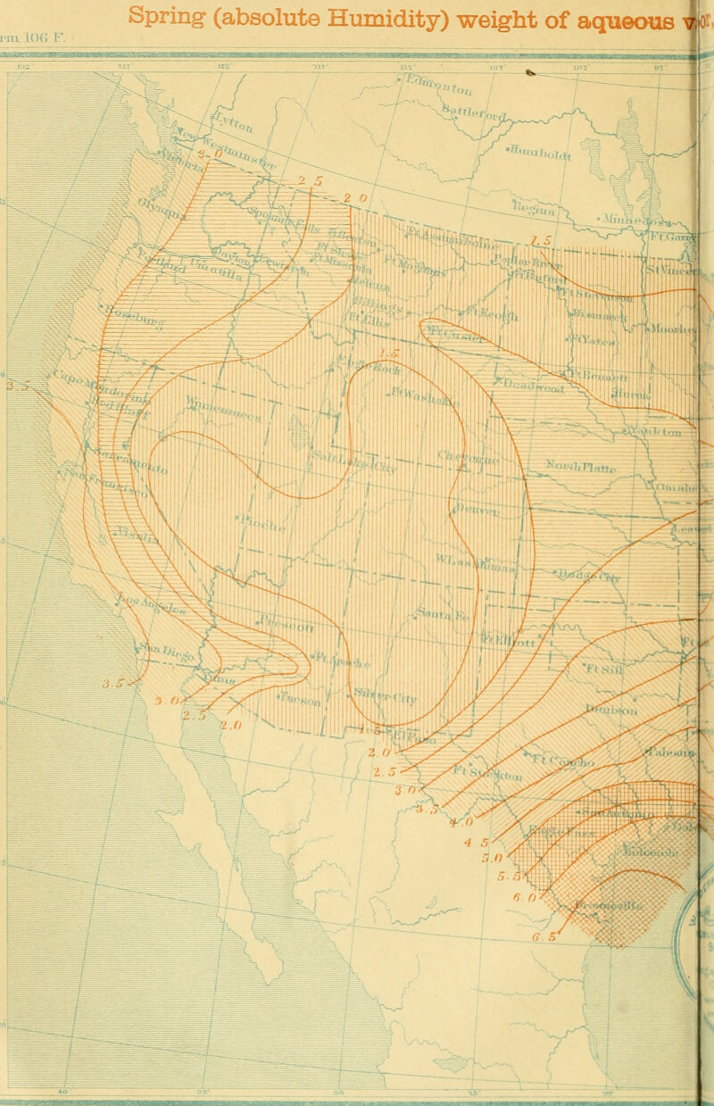 Spring (absolute Humidity) weight of aqueous ^ or V^