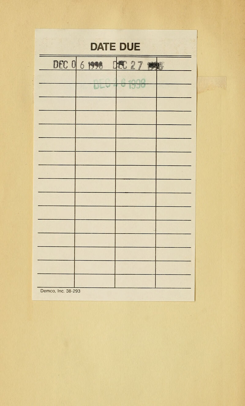 DATE DUE orco s\m [ •flT Ti' ft &M I* Demco, Inc. 38-293