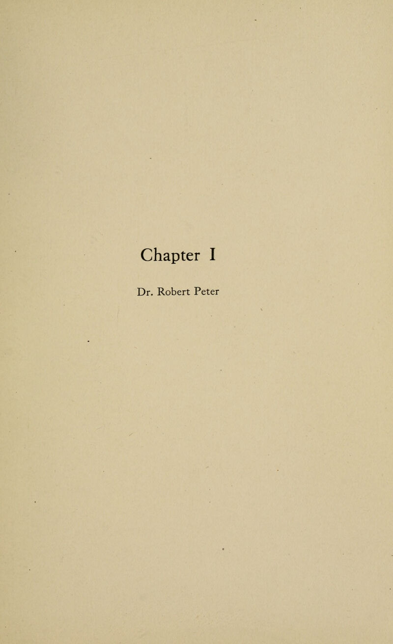 Chapter I