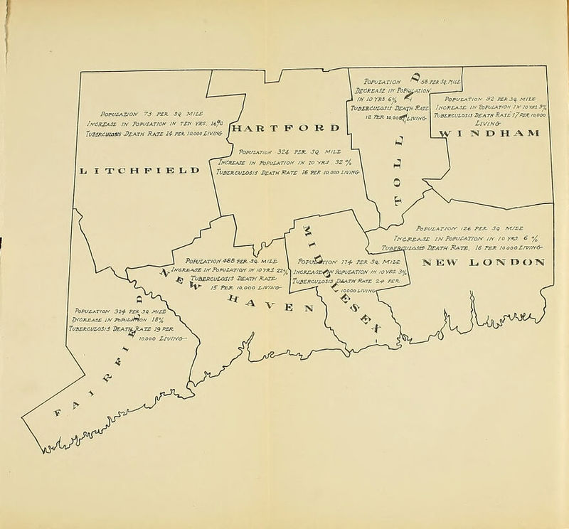 \s iN-d-REASL IN POPUSAT/Oy If^ 7i/BE^uioi!S -Death Rcss 24 f- rL< ITCHPIELD fHA^R T F* O Tt D PopvLA.rior/ 324- PX-R- Sq. Mii-X. IndnxASi: in j^puj^rior/ /x lo Yits., 3Z . Tv3£KCAJtOSlS J^ZATHIZaTI: 16 per IQ.OOOl. ' SZ J R3<^.J IrfCREASn. JN doFOlAT'Off /?,- JOYfiiS'^ T\)3ZRCVLOSI6 SSATtt R.ATE//PS^ /0,00i W I ]V D H A JVI PoPC/ZATlOrf^B FJX. - J'oPt/Z.AT/OAr lZ€ PEJi. Sq fl^CE. /jv-d-JZEASE I/'/POPUEATION- //^ /O r^t- ^ % 'CLOSES- PEATH PaTB, 36 PER /ooooL/V/NO- PoPUL-ATroU 31-f PER J , . \Ti/&ERCULOSl^ VSATfiJiATE 19 P. ^ V \SE>^ JkO'VLATtON iff \7u£ERCUMOSr3 XlMATff JifiTE I E N ^