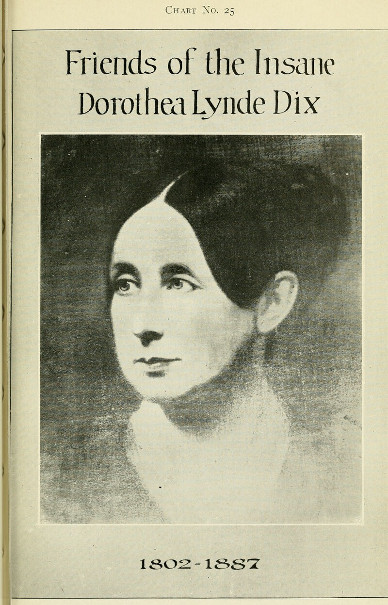 Friends of the Insane Dorothea Lynde Dix 1802-1887