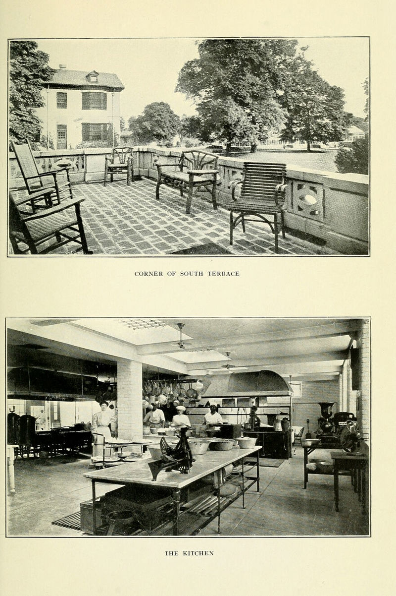 CORNER OF SOUTH TERRACE THE KITCHEN