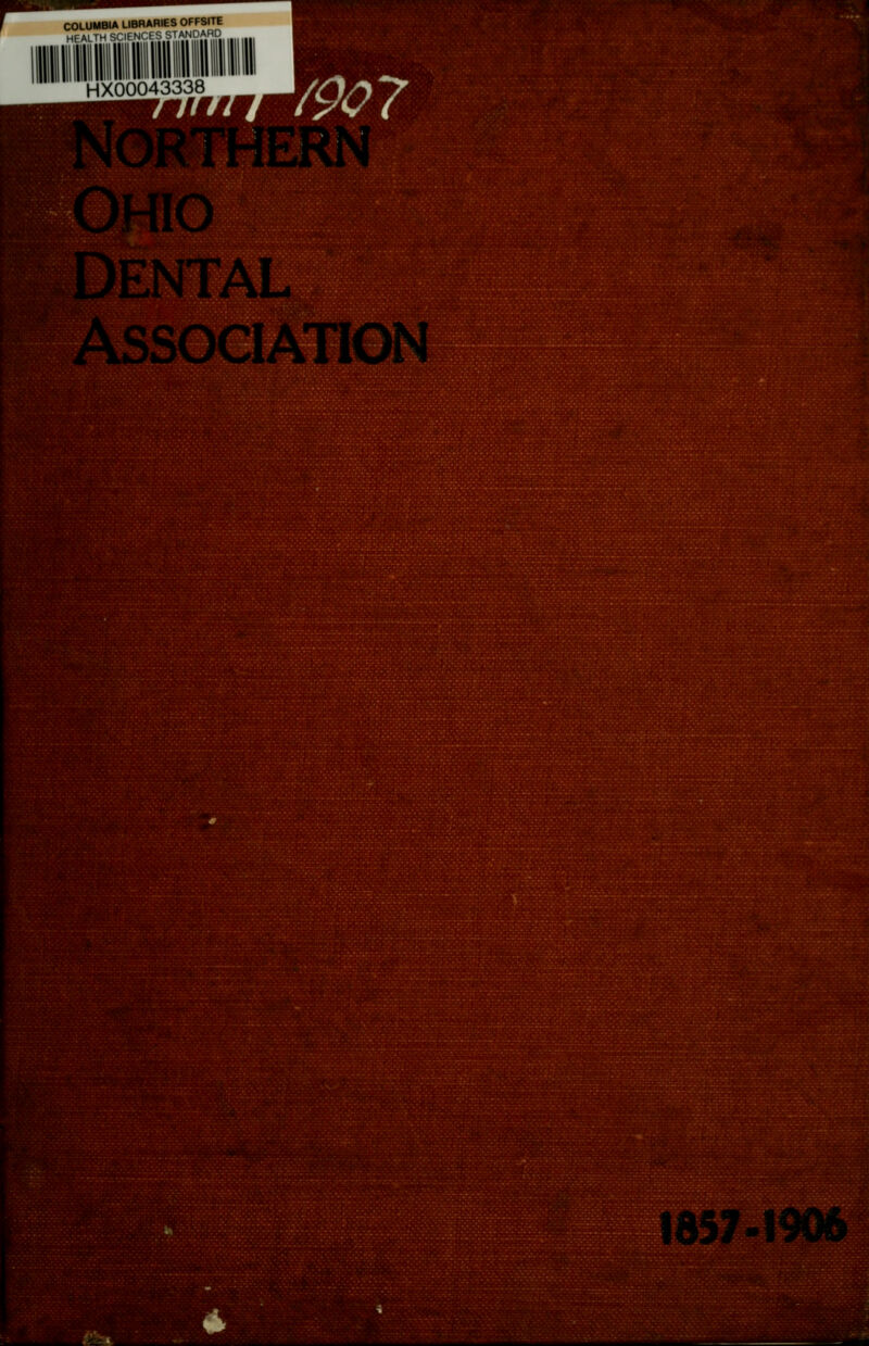 COLUMBIA LIBRARIES OFFSITE HEALTH SCIENCES STANDARD HX00043338 /907