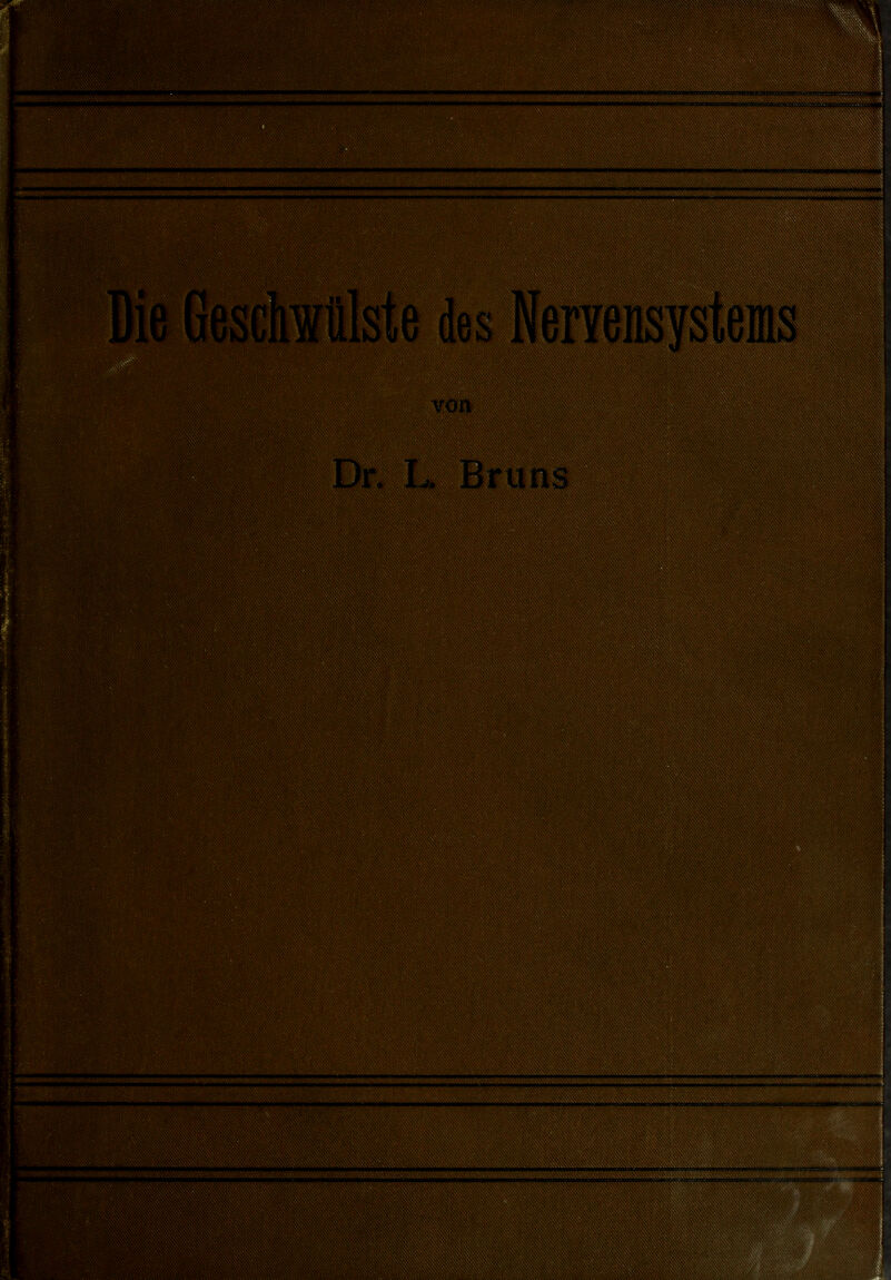 Alste des Neryensystems von Dr, L, Brans