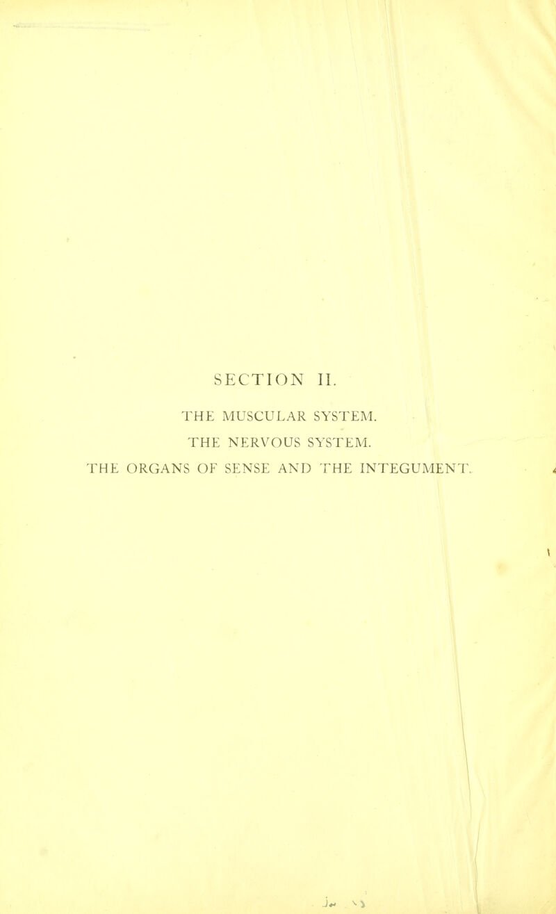 THE MUSCULAR SYSTEM. THE NERVOUS SYSTEM. THE ORGANS OF SENSE AND THE INTEGUMENT \ 1