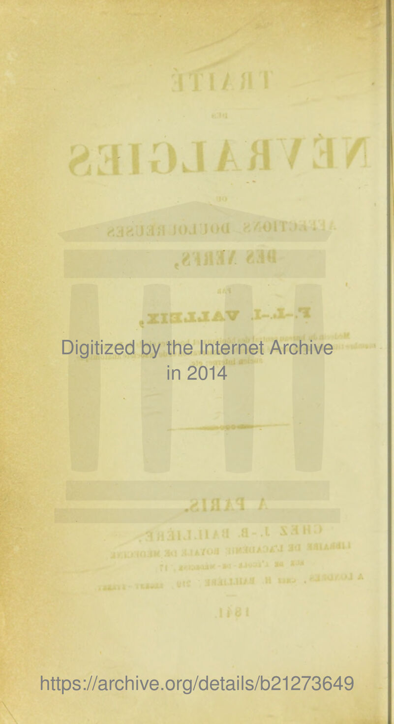 Digitized by the Internet Archive in 2014 https://archive.org/details/b21273649