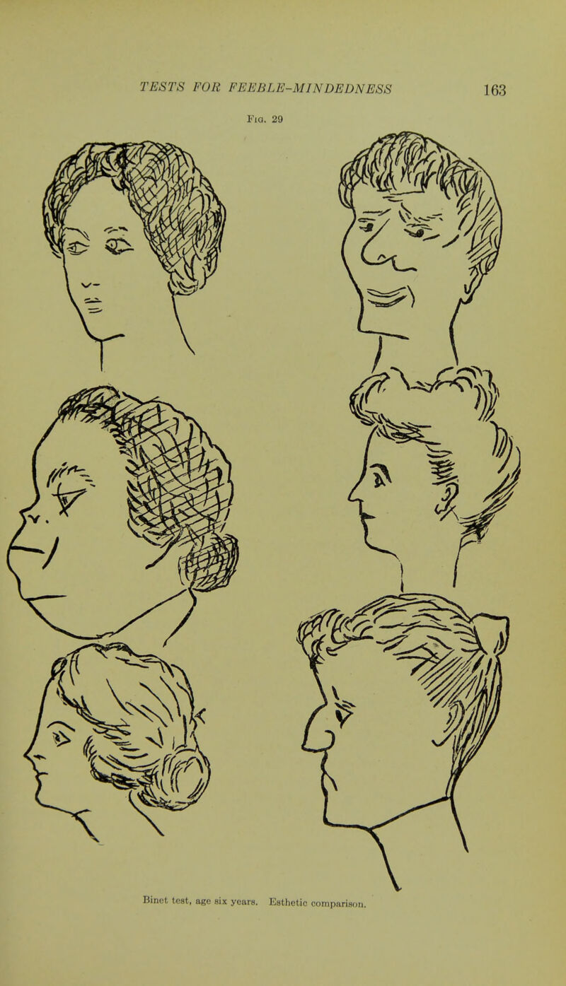 Binet test, age six years. Esthetic comparison.