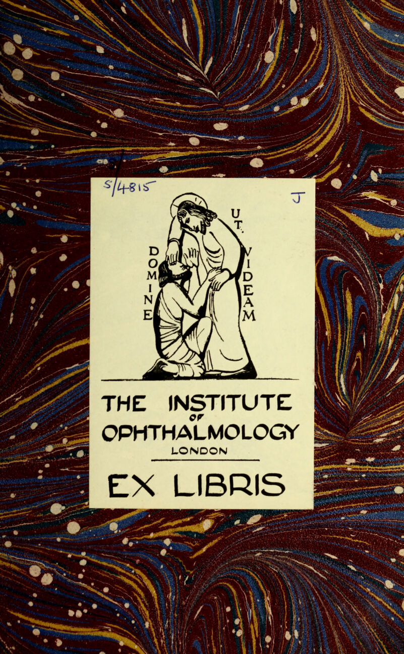 THE INSTITUTE OPHTHALMOLOGY LONDON EX LIBRIS