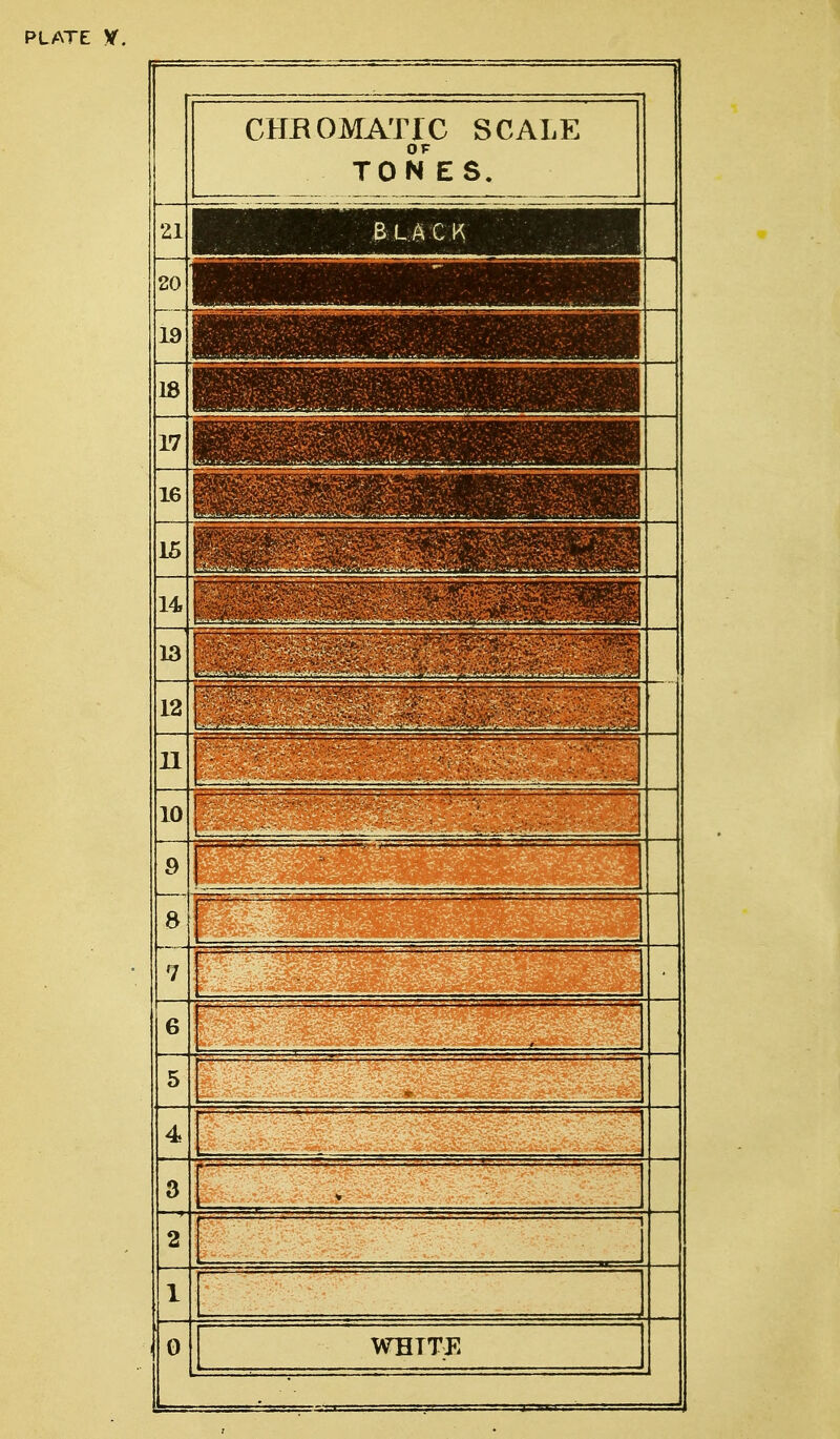 CHROMATIC SCALE OF TONES. 21 BLACW 20 19 18 v..«i,ai ■<.•;■> 17 16 wmmmmmmm 15 14. 13 12 I U [ 10 9 8 7 ! 6 5 4 3 * 2 — ■■— - - —1 1 G WHITE