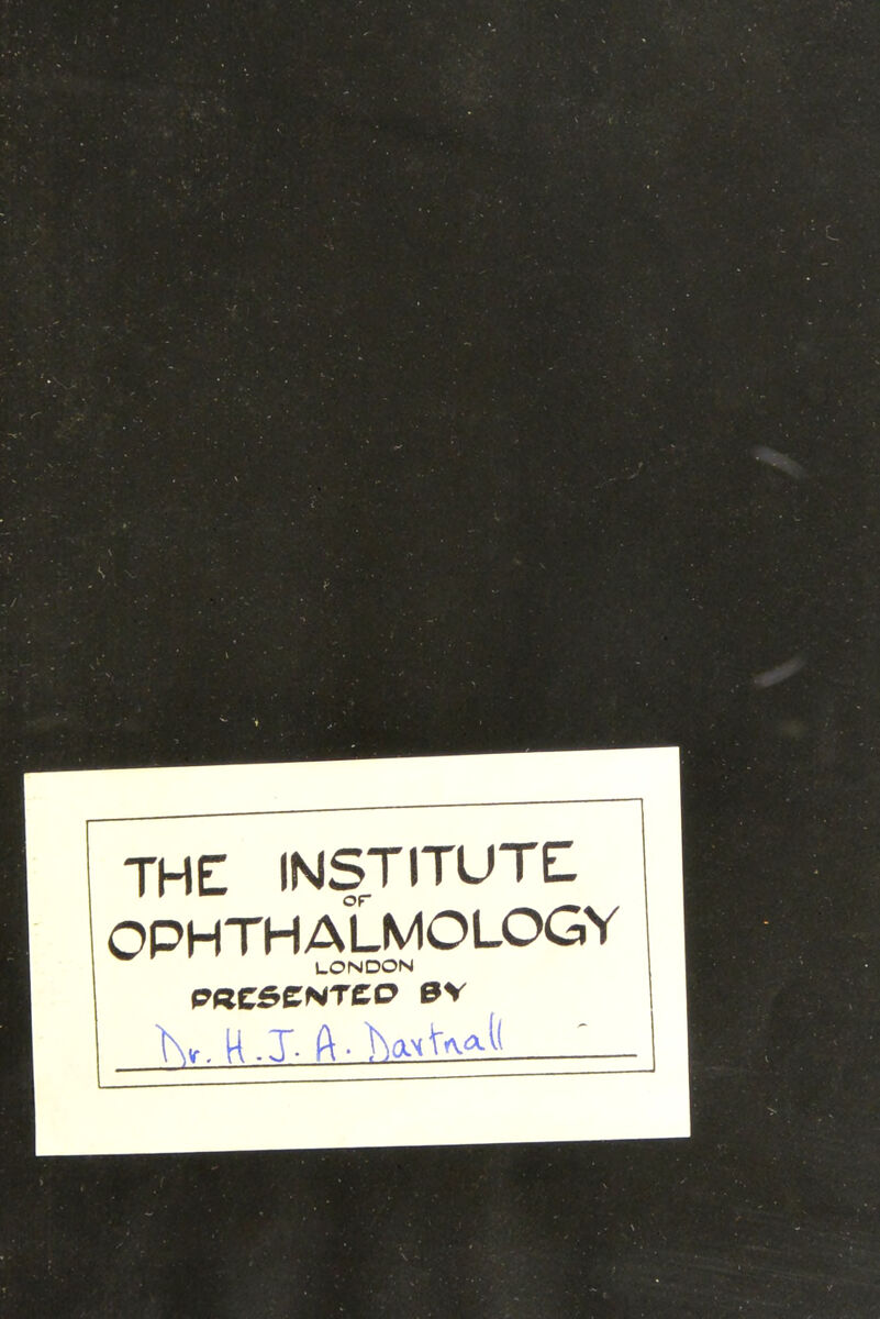 OPHTHALMOLOGY LONDON