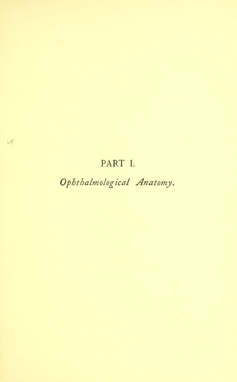 Ophtbalmological Anatomy.