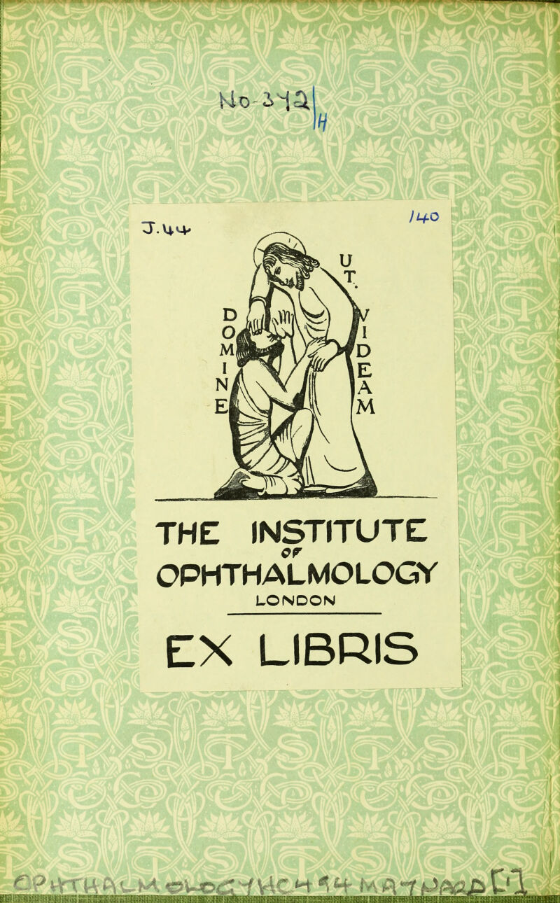 cr OPHTHALMOLOGY LONDON EX LIBRIS