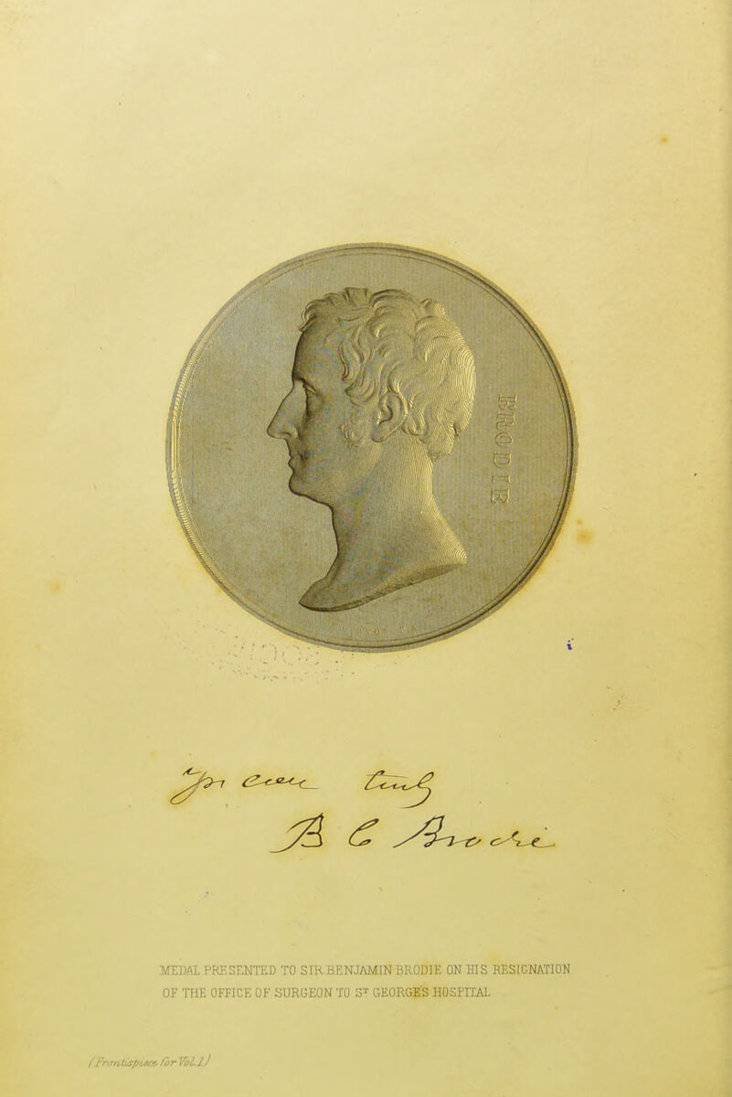 OF THE OFFICE OF SURGEON TO 3? GEORGE'S HOSPITAL I'Fnmtisplta /or VoL l)