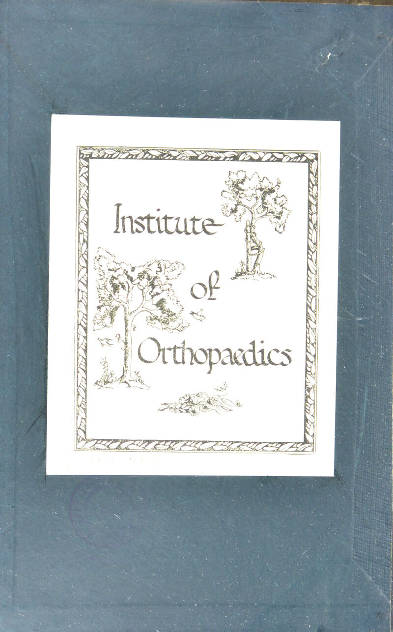 Institute-' Oithopaedia