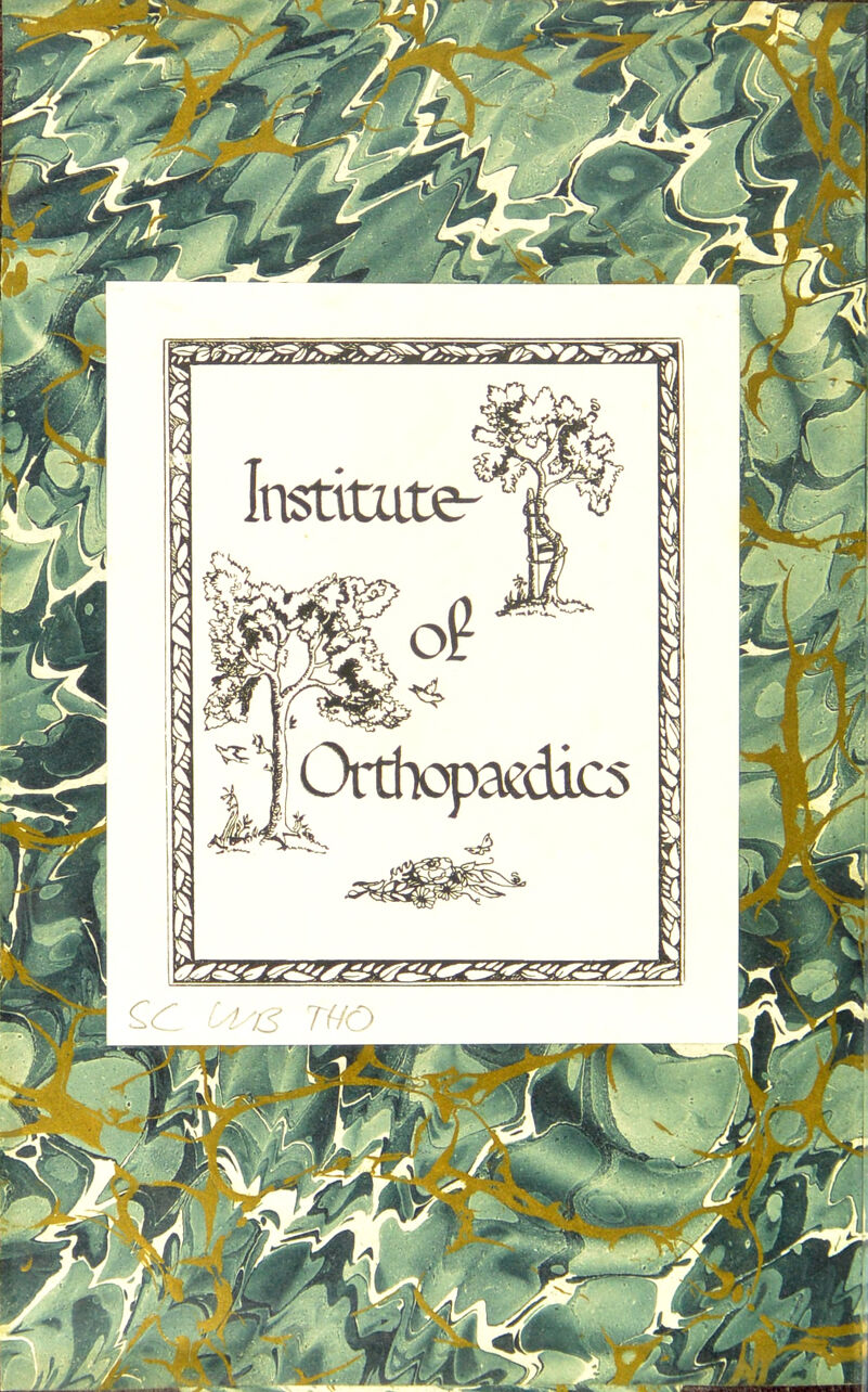 Institute-^ Orthopaaiics