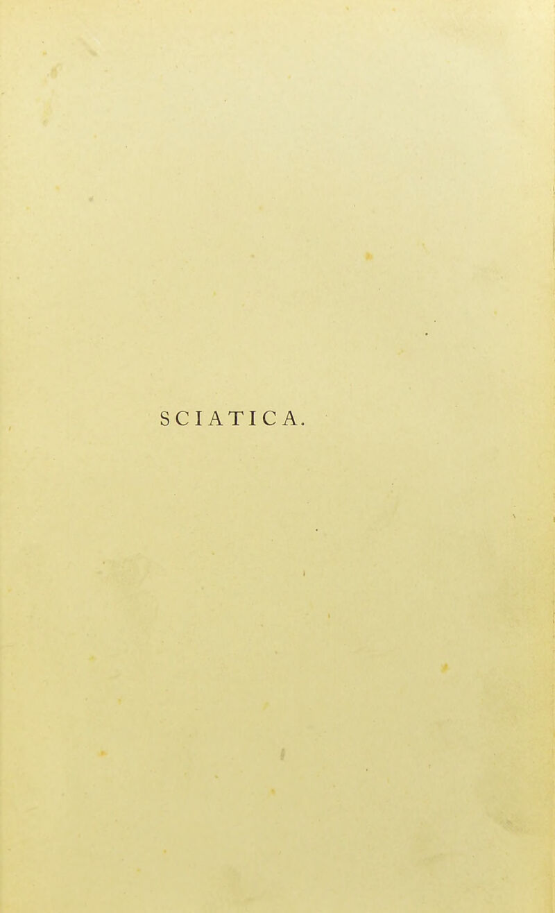 SCIATICA.