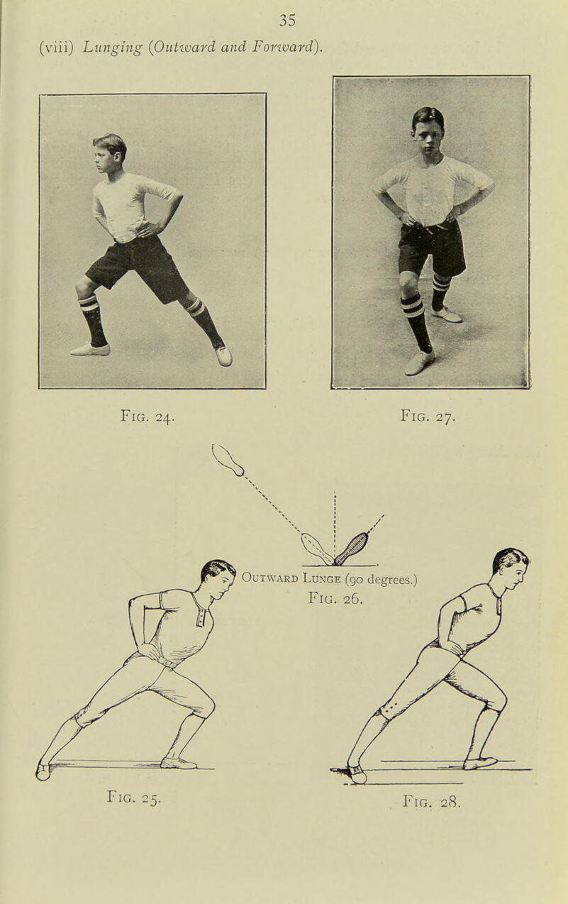 (viii) Lunging {Outward and Forward).