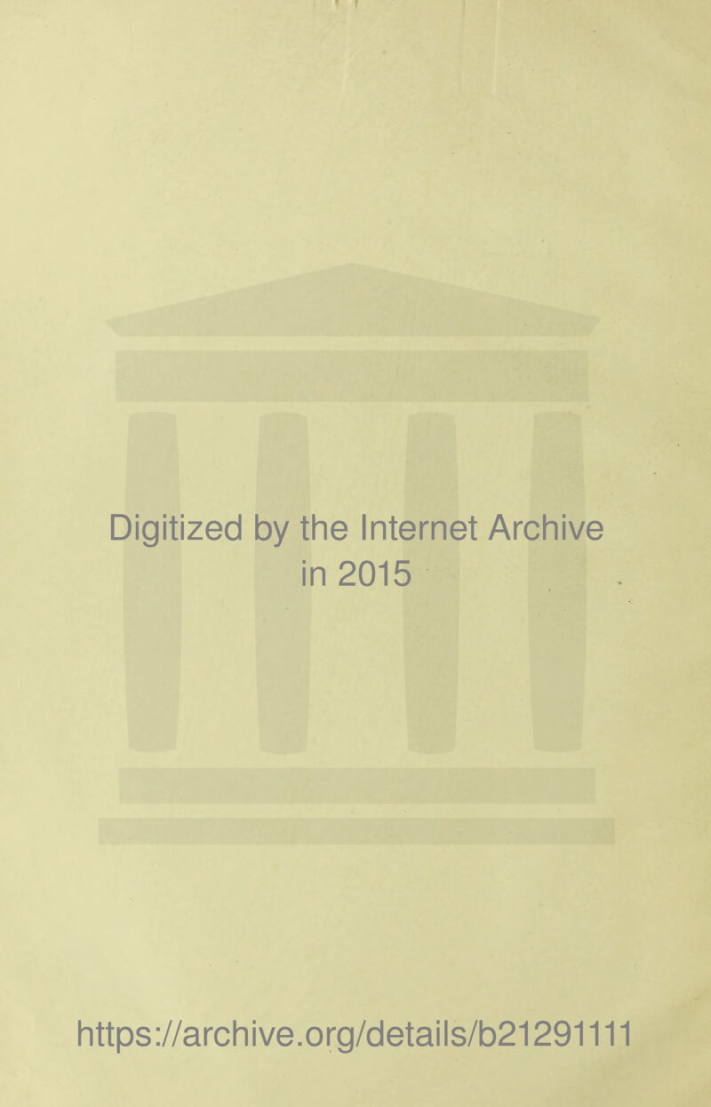 Digitized by the Internet Archive in 2015 https://archive.org/cletails/b21291111