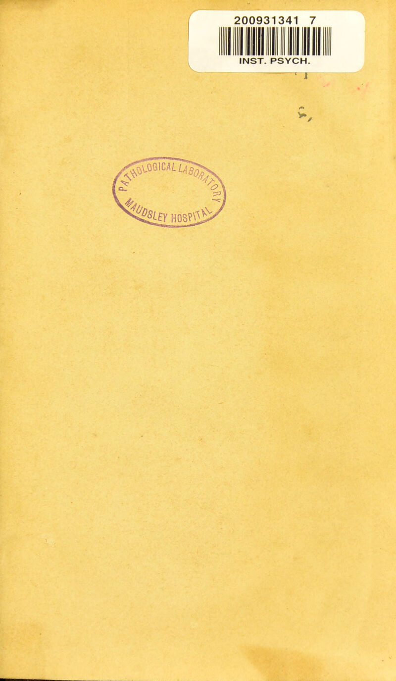 200931341 7 INST. PSYCH.