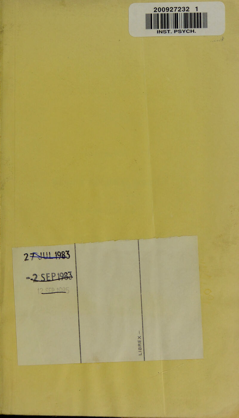 200927232 INST. PSYCH