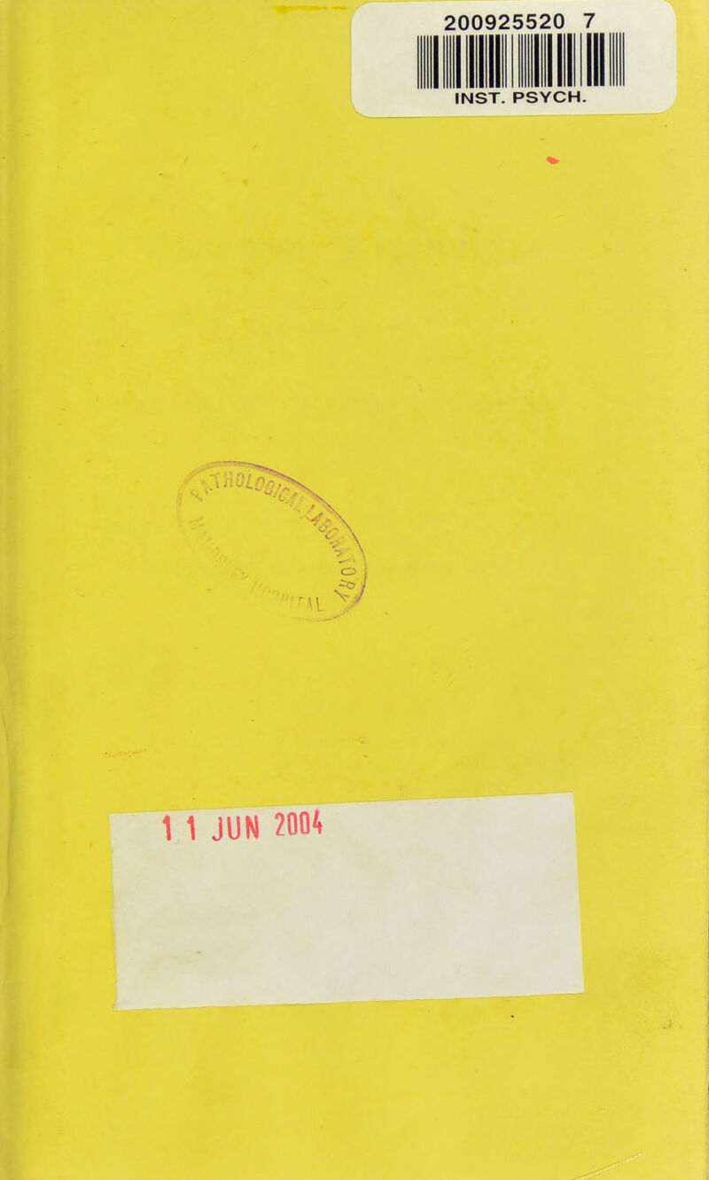 200925520 INST. PSYCH
