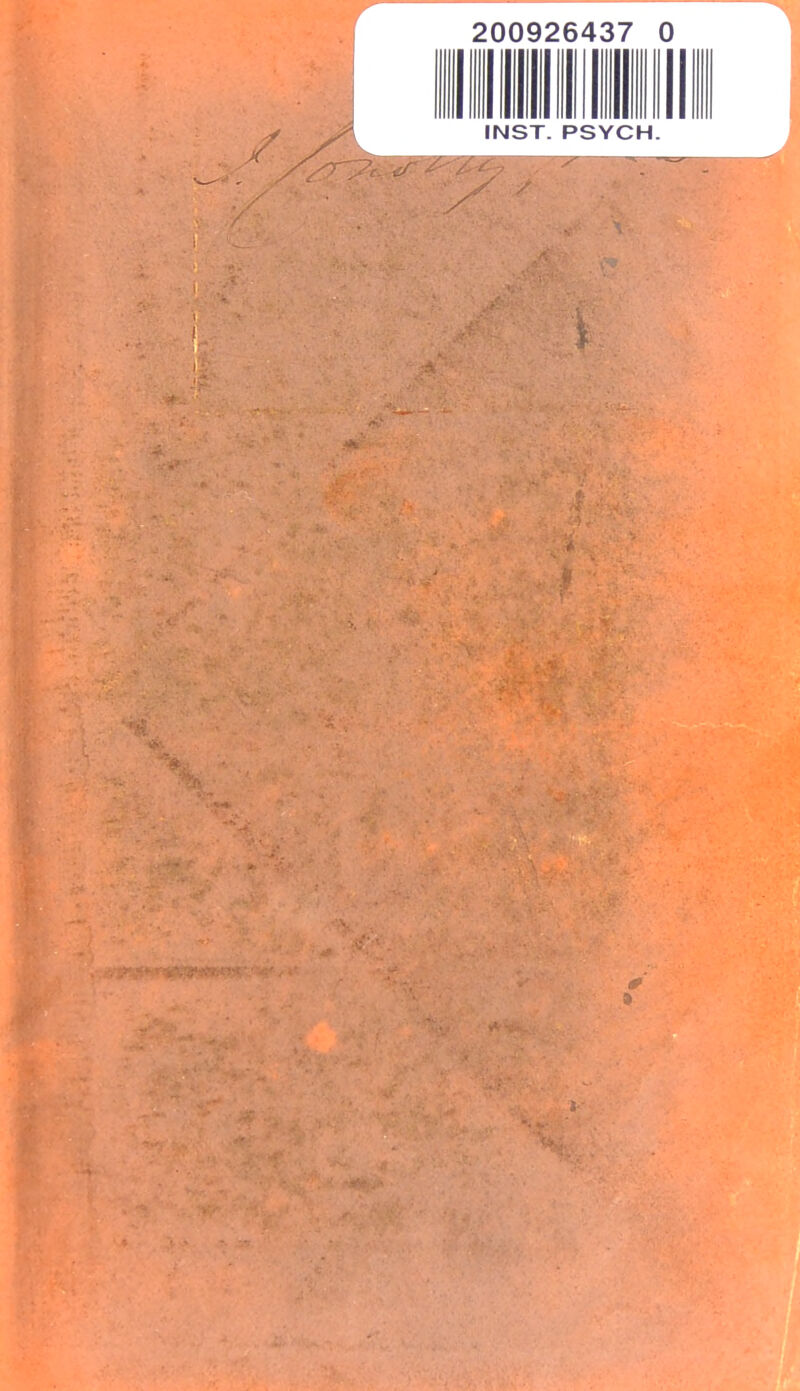 200926437 0 INST. PSYCH.